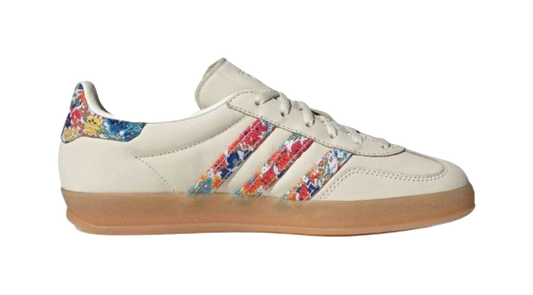 Adidas Liberty London X Adidas Womens Gazelle Indoor Floral Embroidery Off White Womens vjkicks