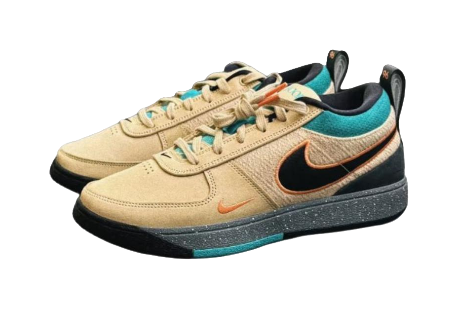 Nike Book 1 Anti-Slip Wear-Resistant Low-Top Basketball Shoes Mens Beige Black vjkicks
