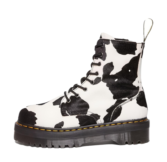 Dr. Martens Jadon Boot Hair On Platform Boot Cow Print vjkicks