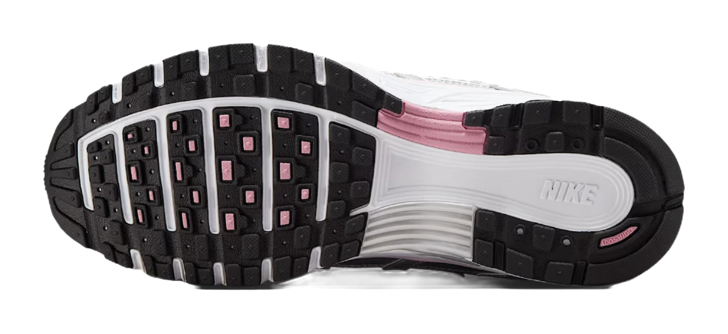 Nike P 6000 Abrasion Resistant Low top Track Field Competition Racing Running Shoes Womens White Silver vjkicks