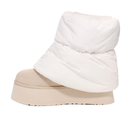 UGG Classic Mini Dipper Puffer Boot White Ceramic Womens vjkicks