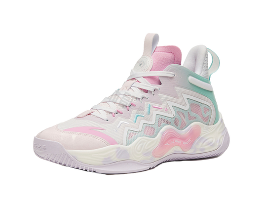 ANTA Magic Cement Bubble Outfield Basketball Shoes White Pink vjkicks