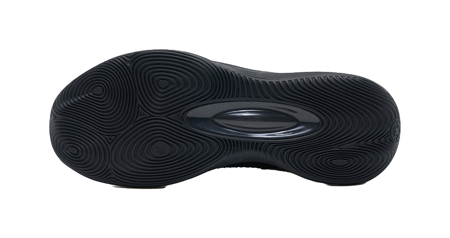 RIGORER Reeves Generation Shock Absorbers Slip Resistant Abrasion Resistant Low top Basketball Shoes Mens Black vjkicks