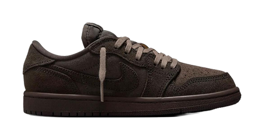 Jordan Jordan 1 Anti-Slip Wear-Resistant Low-Top Childrens Basketball Shoes Dark Brown Children Aged 3-7 Years Old vjkicks