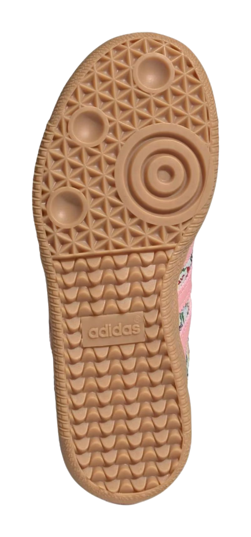 Liberty London x Adidas Originals SAMBA OG Anti Slip Wear Resistant Low Top Skateboard Shoes Beige/Pink Kids vjkicks