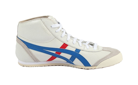 Onitsuka Tiger Mexico Mid Runner White Blue Red vjkicks