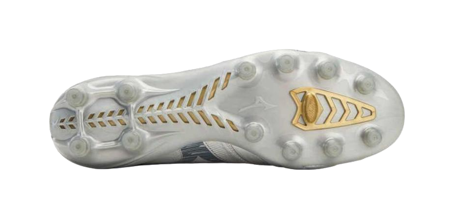 Mizuno Morelia Neo 4 Cushioned Slip Resistant Abrasion Resistant Soccer Shoes Mens Silver vjkicks