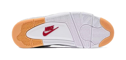 Nike SB x Jordan Air Jordan 4 Navy Abrasion Resistant Mid Top Vintage Basketball Shoes Unisex White Blue vjkicks