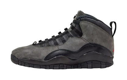 Jordan Air Jordan 10 Slip Resistant Abrasion Resistant Mid top Vintage Basketball Shoes Unisex Black vjkicks