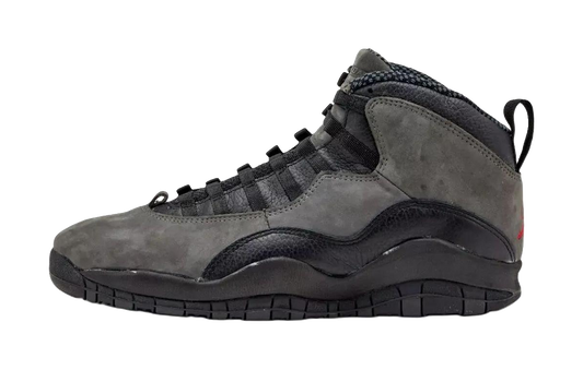 Jordan Air Jordan 10 Slip Resistant Abrasion Resistant Mid top Vintage Basketball Shoes Unisex Black vjkicks