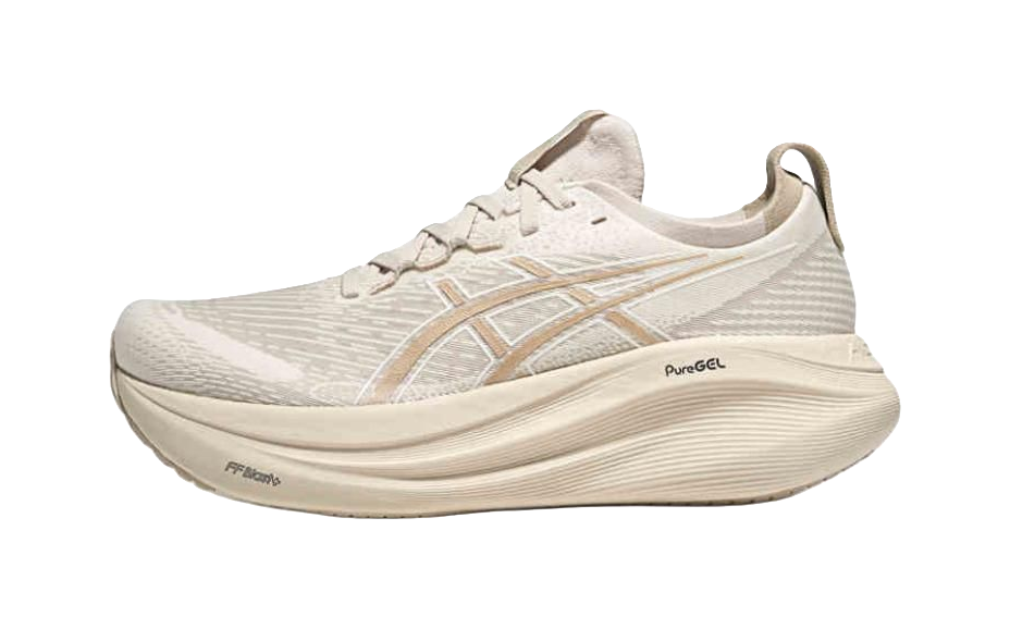 ASICS GEL NIMBUS 27 Abrasion Resistant Breathable Low top Casual Running Shoes Mens Brown Gray vjkicks