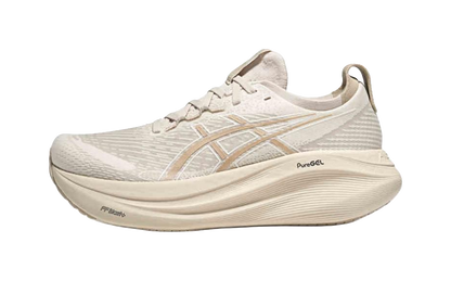 ASICS GEL NIMBUS 27 Abrasion Resistant Breathable Low top Casual Running Shoes Mens Brown Gray vjkicks