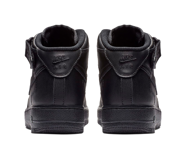Nike Air Force 1 Mid Triple Black vjkicks
