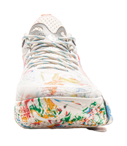 LiNing DLO1 Cushioning, Slip Resistant, Abrasion Resistant, Rebound Grip Low Top Basketball Shoes Mens Ivory vjkicks