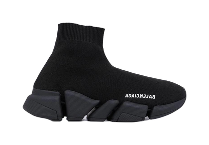 Balenciaga Speed 2.0 Shiny Black Womens vjkicks