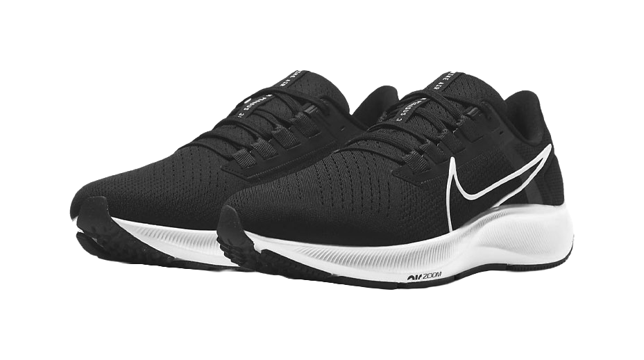 Nike Air Zoom Pegasus 38 Black White vjkicks