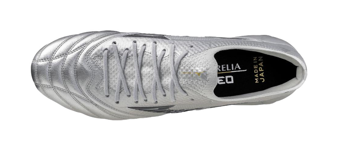 Mizuno Morelia Neo 4 FG Firm Ground Slip Resistant Abrasion Resistant Soccer Shoes Unisex Silver vjkicks