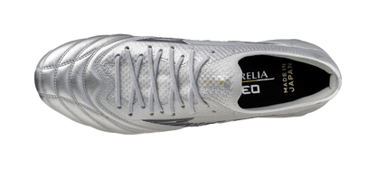 Mizuno Morelia Neo 4 FG Firm Ground Slip Resistant Abrasion Resistant Soccer Shoes Unisex Silver vjkicks