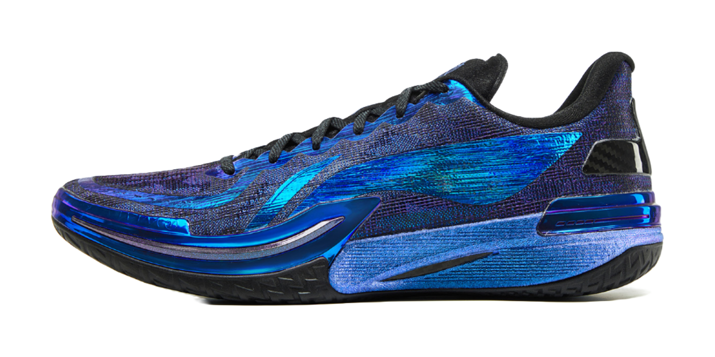 LiNing Gamma Cushioning Anti-Slip And Wear-Resistant Support Lightweight Rebound Low-Top Basketball Shoes Mens Blue vjkicks