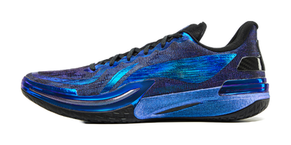 LiNing Gamma Cushioning Anti-Slip And Wear-Resistant Support Lightweight Rebound Low-Top Basketball Shoes Mens Blue vjkicks