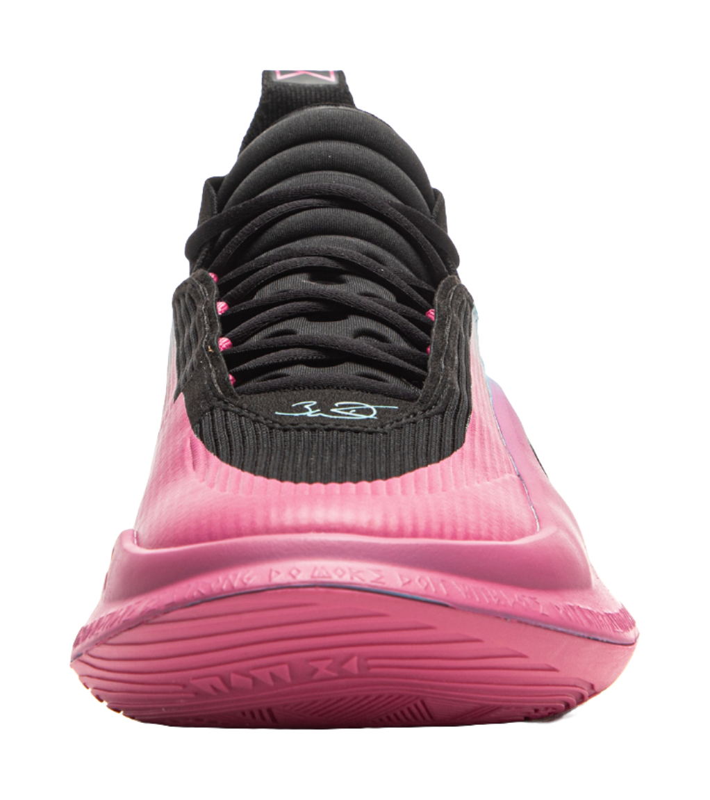 LINING Wow11 Basketball Shoes Mens Mid top Black Pink vjkicks