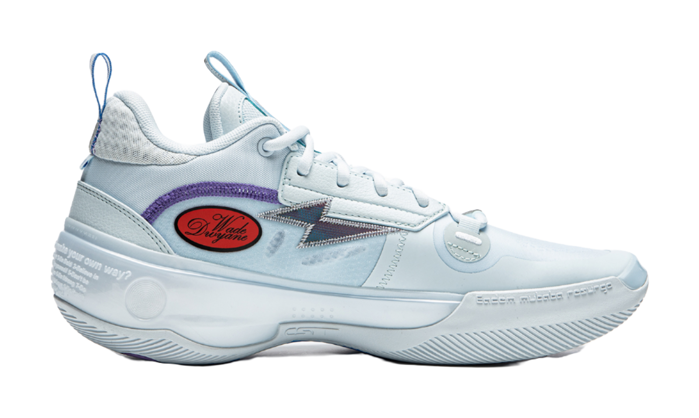 LiNing WOW 10 Way Of Wade 10 Slip Resistant Abrasion Resistant Low top Basketball Shoes Mens Light Blue vjkicks