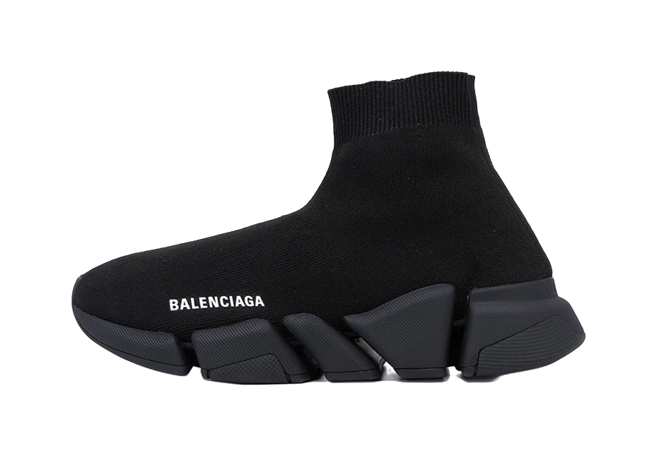 Balenciaga Speed 2.0 Shiny Black Womens vjkicks