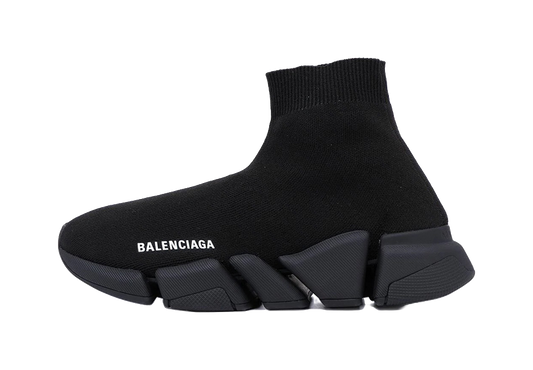 Balenciaga Speed 2.0 Shiny Black Womens vjkicks