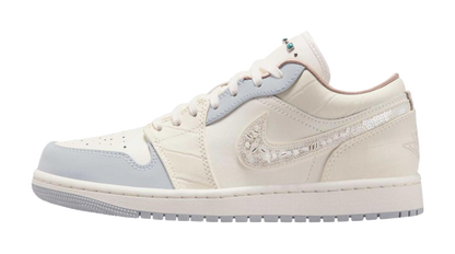 Jordan Air Jordan 1 Abrasion Resistant Low Top Vintage Basketball Shoes Womens Ecru vjkicks