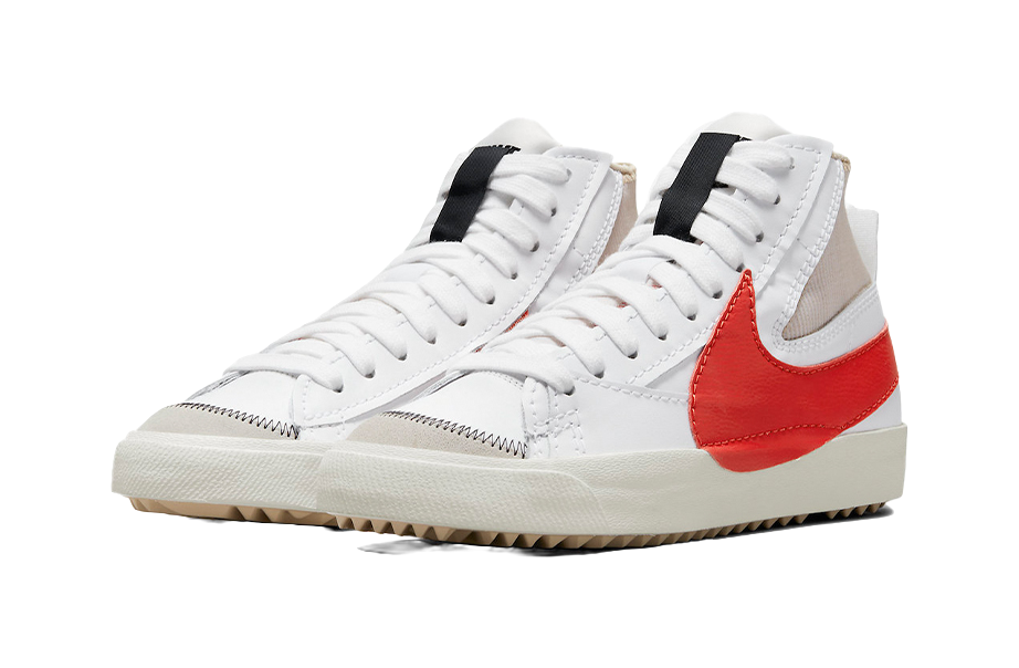 Nike Blazer Mid 77 Jumbo White Habanero Red vjkicks