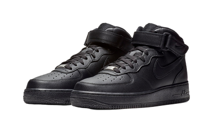 Nike Air Force 1 Mid Triple Black vjkicks