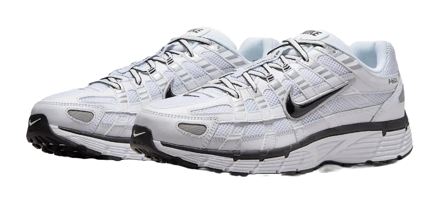 Nike P 6000 White Metallic Silver Black vjkicks