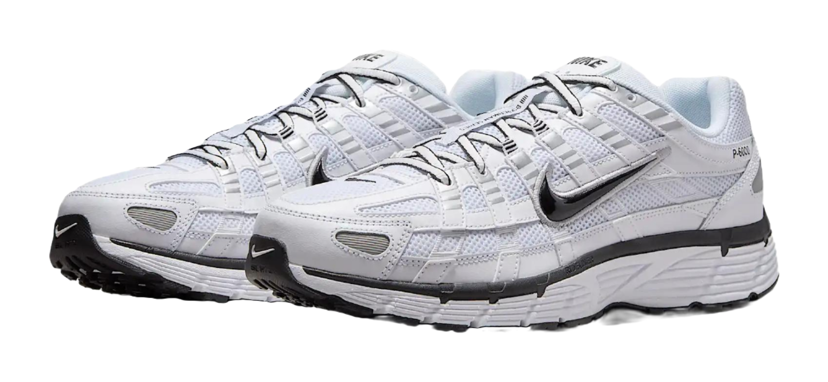 Nike P 6000 White Metallic Silver Black vjkicks