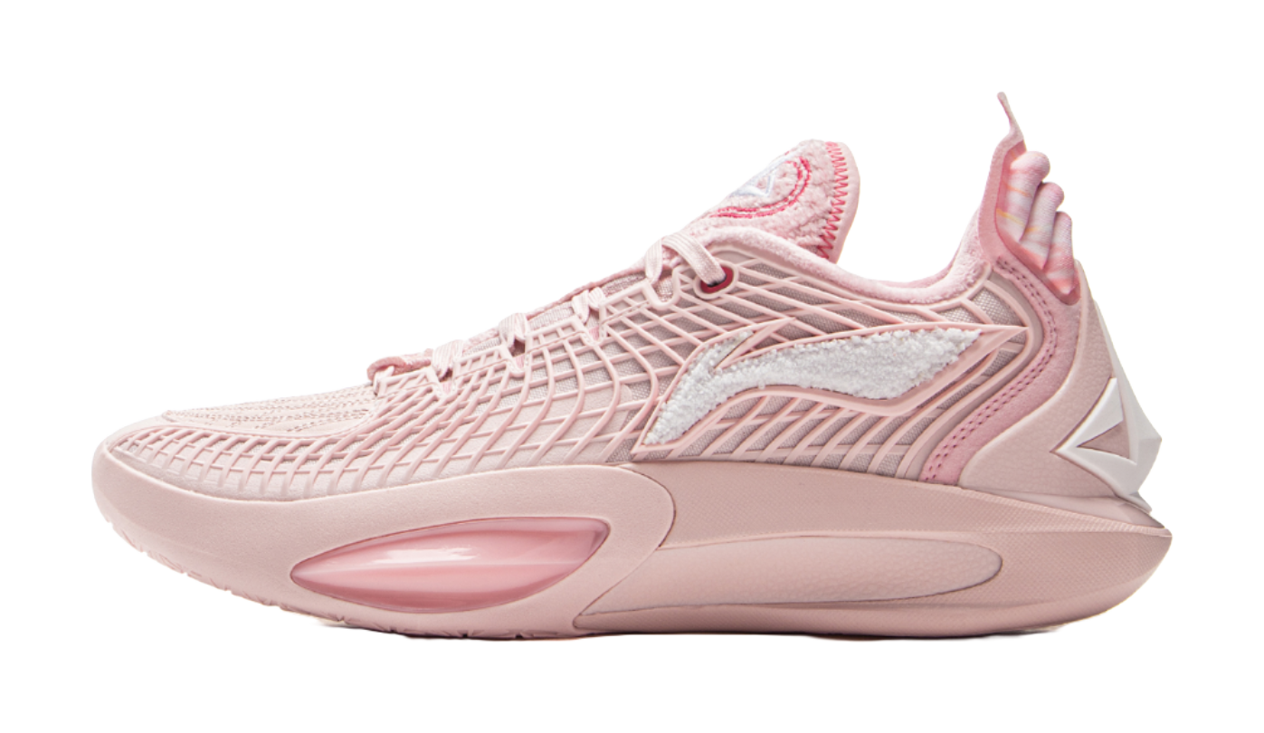 LiNing JB3 Coverage Anti Rollover Low top Basketball Shoes Mens Light Pink vjkicks