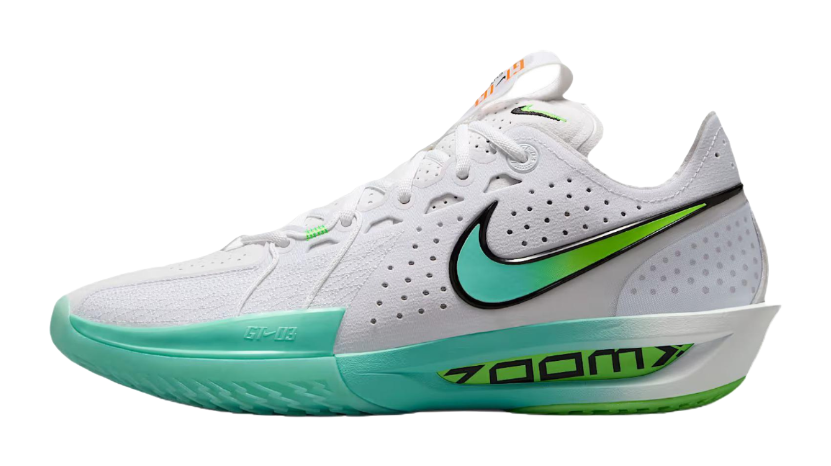 Nike G.T. Cut 3 Cushioning And Breathable Low Top Basketball Shoes Unisex White Green vjkicks