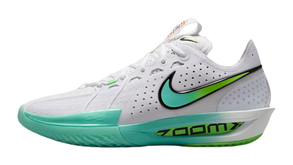 Nike G.T. Cut 3 Cushioning And Breathable Low Top Basketball Shoes Unisex White Green vjkicks