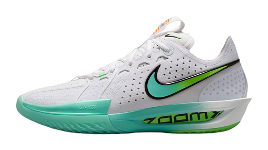 Nike G.T. Cut 3 Cushioning And Breathable Low Top Basketball Shoes Unisex White Green vjkicks