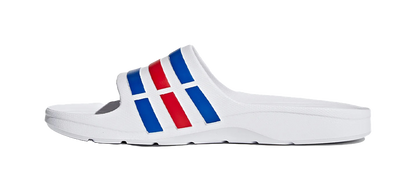 Adidas Duramo Slides White Blue Red vjkicks