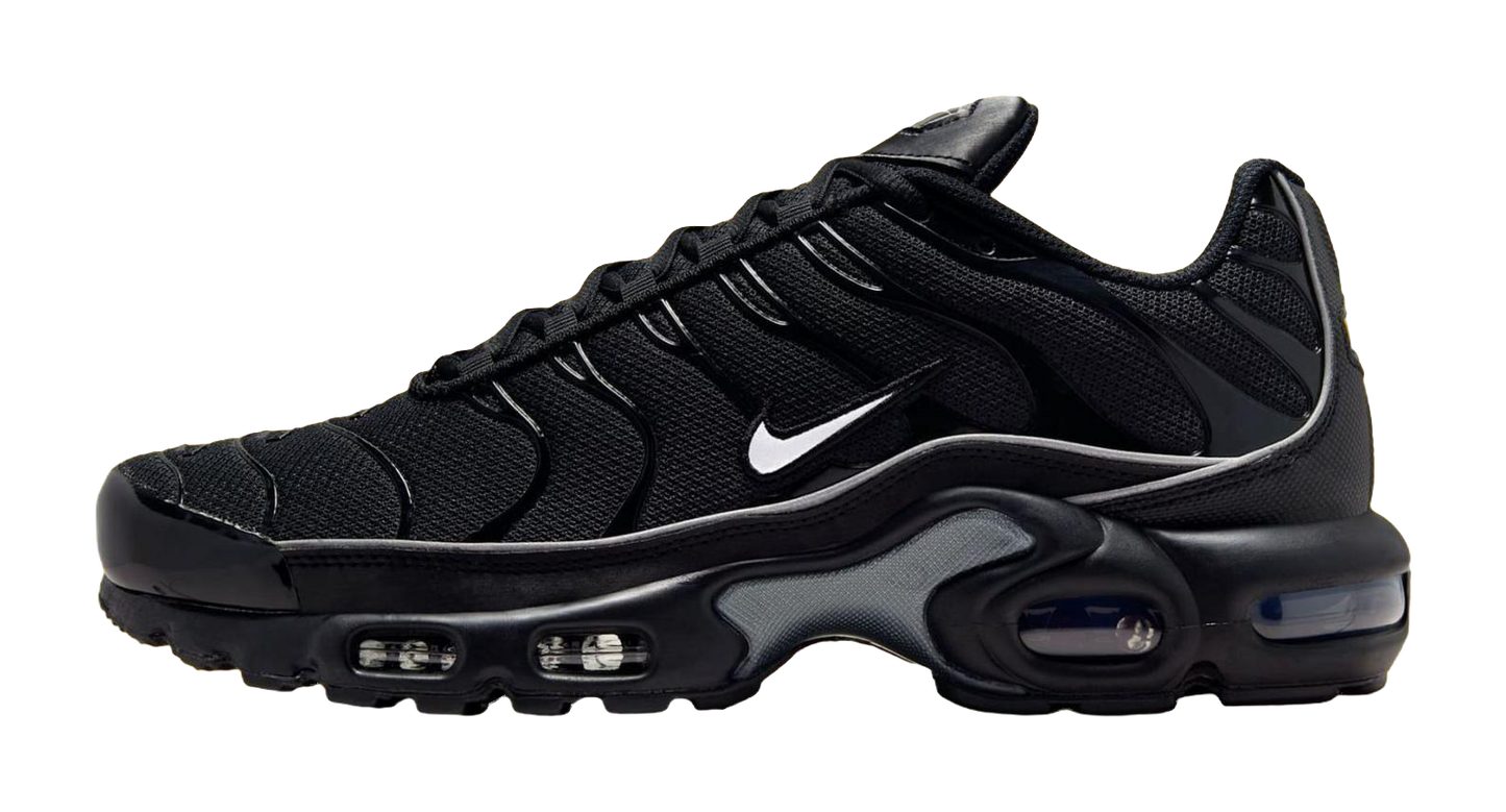 Nike Air Max Plus Support Running Shoes Unisex Black White vjkicks