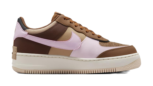 Nike Air Force 1 Low Shadow Light British Tan Pink Foam Womens vjkicks