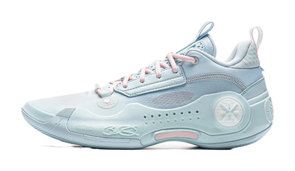 LiNing Wades Way 10 Low Cushioned Slip-Resistant Abrasion-Resistant Low-Top Basketball Shoes Mens Gray Pink vjkicks