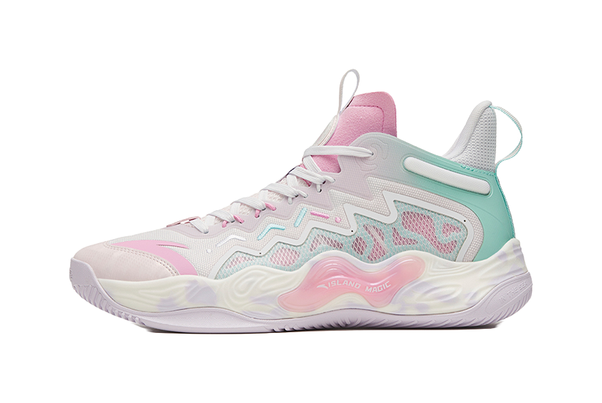 ANTA Magic Cement Bubble Outfield Basketball Shoes White Pink vjkicks