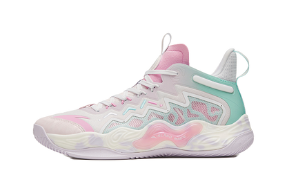 ANTA Magic Cement Bubble Outfield Basketball Shoes White Pink vjkicks