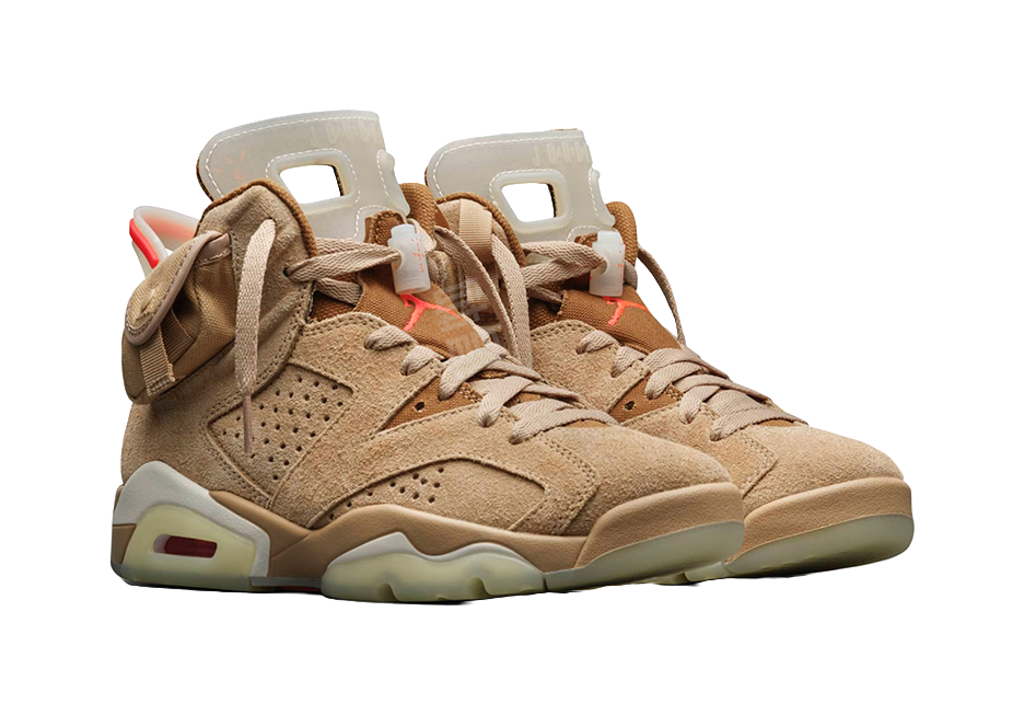 Jordan 6 Retro Travis Scott British Khaki vjkicks