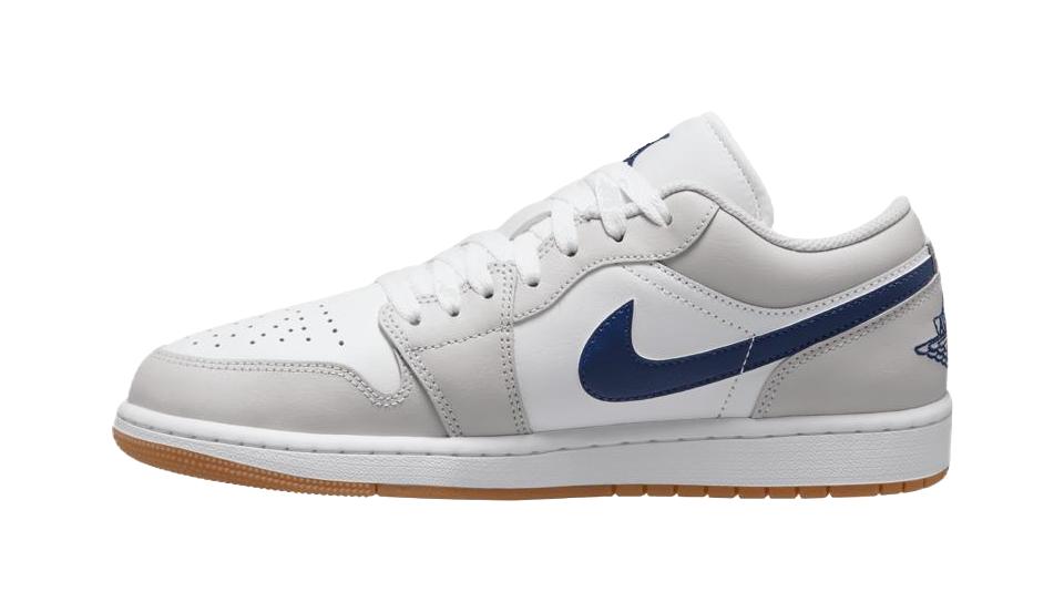 Jordan 1 Low Midnight Navy Neutral Grey vjkicks