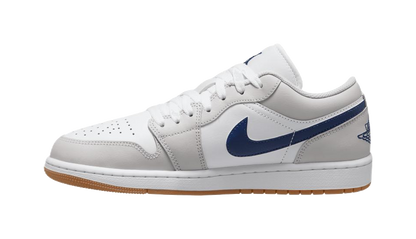 Jordan 1 Low Midnight Navy Neutral Grey vjkicks