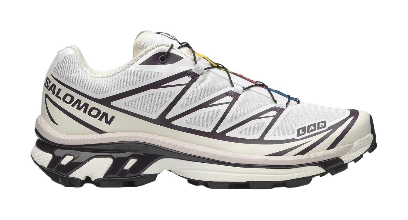 SALOMON XT 6 Cushioning Coverage Support Abrasion Resistant Low top Casual Running Shoes Unisex White vjkicks