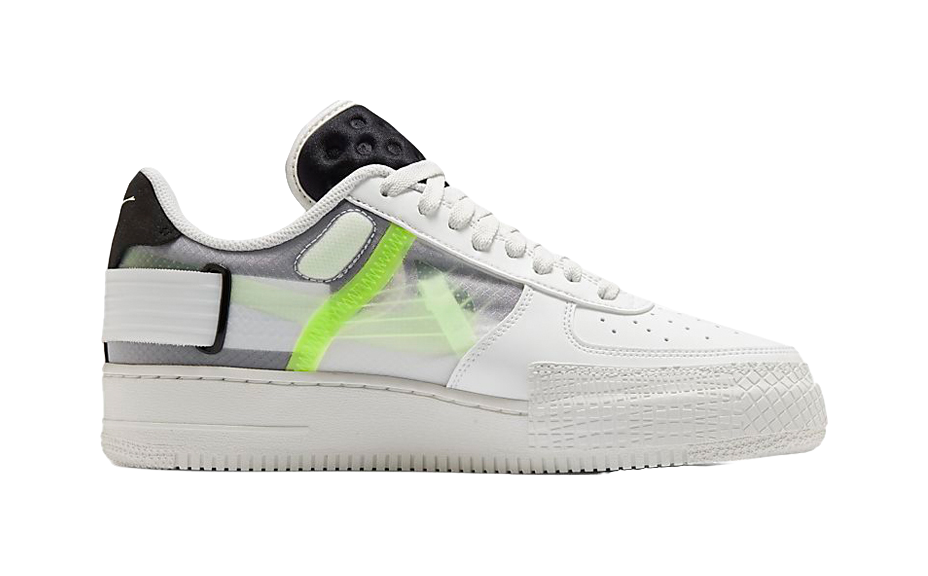 Nike Air Force 1 Type White Barely Volt vjkicks
