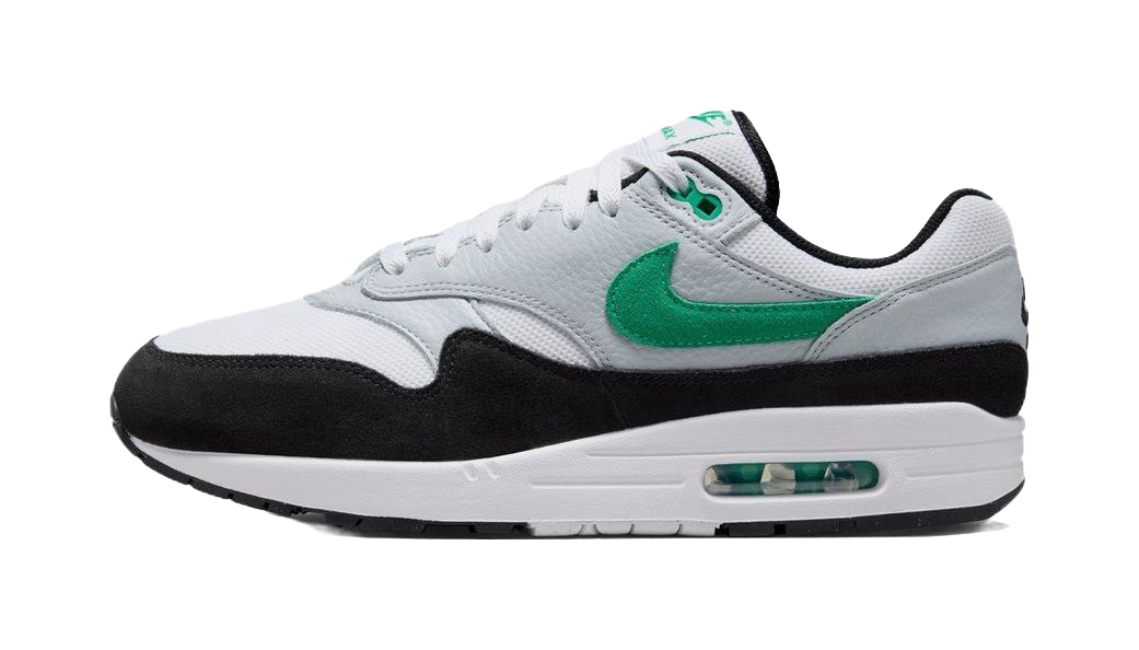 Nike Air Max 1 White Black Stadium Green vjkicks