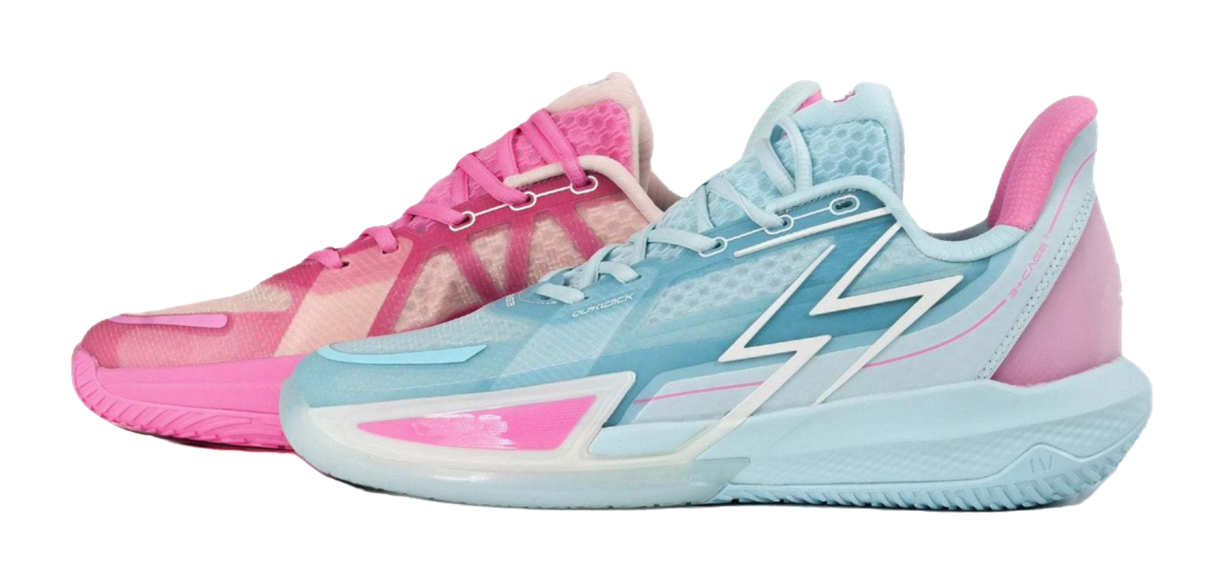 361° Big3 4.0 QUICK Basketball Shoes Unisex Low top Blue/Pink vjkicks